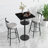Scandinavian Metal Barstool Fabric Counter Stool in Matte Finish Clearhalo 'Bar Furniture' 'Bar Stools' 'bar_stools' 'furn' 'furn_bar_stools' 'Furniture' 'Kitchen & Dining Furniture' 5656802