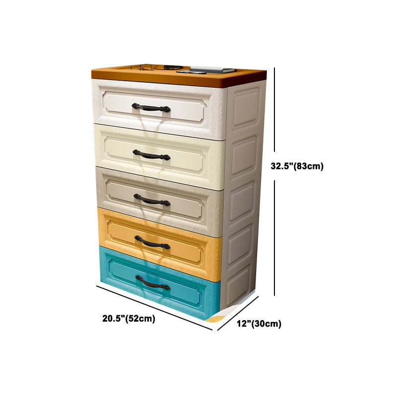 Eigentijdse garderobe kast met lade plastic garderobe kast