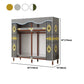 Modern Style Wardrobe Armoire Steel Frame Wardrobe for Bedroom Clearhalo 'Armoires & Wardrobes' 'armoires_wardrobes' 'Bedroom Furniture' 'furn' 'furn_armoires_wardrobes' 'Furniture' 5657727
