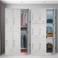Modern Grey Storage Cabinet with Hinged Door Metal Cabinet for Bathroom Clearhalo 'Armoires & Wardrobes' 'armoires_wardrobes' 'Bedroom Furniture' 'furn' 'furn_armoires_wardrobes' 'Furniture' 5657733