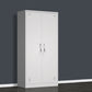 Modern Grey Storage Cabinet with Hinged Door Metal Cabinet for Bathroom 2 Clearhalo 'Armoires & Wardrobes' 'armoires_wardrobes' 'Bedroom Furniture' 'furn' 'furn_armoires_wardrobes' 'Furniture' 5657734
