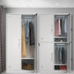 Modern Grey Storage Cabinet with Hinged Door Metal Cabinet for Bathroom Clearhalo 'Armoires & Wardrobes' 'armoires_wardrobes' 'Bedroom Furniture' 'furn' 'furn_armoires_wardrobes' 'Furniture' 5657735