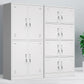 Modern Grey Storage Cabinet with Hinged Door Metal Cabinet for Bathroom Clearhalo 'Armoires & Wardrobes' 'armoires_wardrobes' 'Bedroom Furniture' 'furn' 'furn_armoires_wardrobes' 'Furniture' 5657740