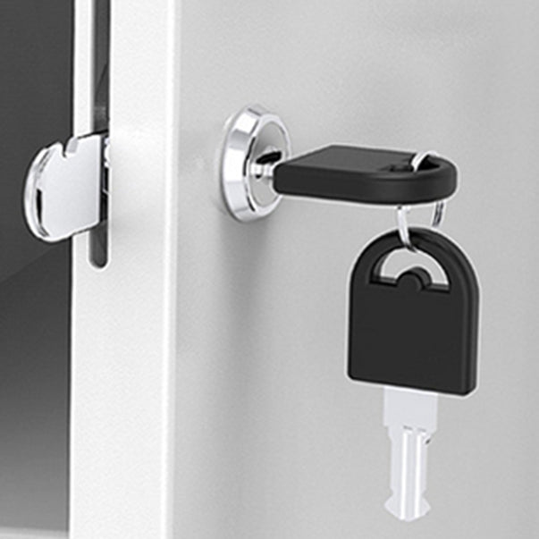 Modern Grey Storage Cabinet with Hinged Door Metal Cabinet for Bathroom Clearhalo 'Armoires & Wardrobes' 'armoires_wardrobes' 'Bedroom Furniture' 'furn' 'furn_armoires_wardrobes' 'Furniture' 5657749