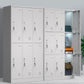 Modern Grey Storage Cabinet with Hinged Door Metal Cabinet for Bathroom Clearhalo 'Armoires & Wardrobes' 'armoires_wardrobes' 'Bedroom Furniture' 'furn' 'furn_armoires_wardrobes' 'Furniture' 5657751