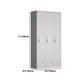 Modern Grey Storage Cabinet with Hinged Door Metal Cabinet for Bathroom Clearhalo 'Armoires & Wardrobes' 'armoires_wardrobes' 'Bedroom Furniture' 'furn' 'furn_armoires_wardrobes' 'Furniture' 5657753