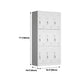 Modern Grey Storage Cabinet with Hinged Door Metal Cabinet for Bathroom Clearhalo 'Armoires & Wardrobes' 'armoires_wardrobes' 'Bedroom Furniture' 'furn' 'furn_armoires_wardrobes' 'Furniture' 5657758