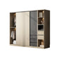 Gemanipuleerde houten garderobe armoire moderne schuifdeur garderobe