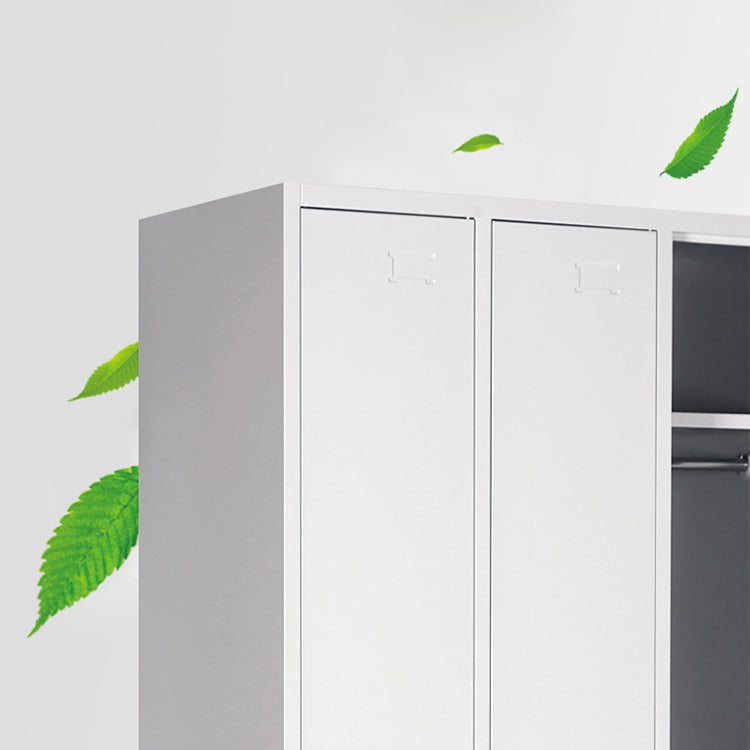 Gabinete contemporáneo de metal para baños gabinete de almacenamiento de acero blanco