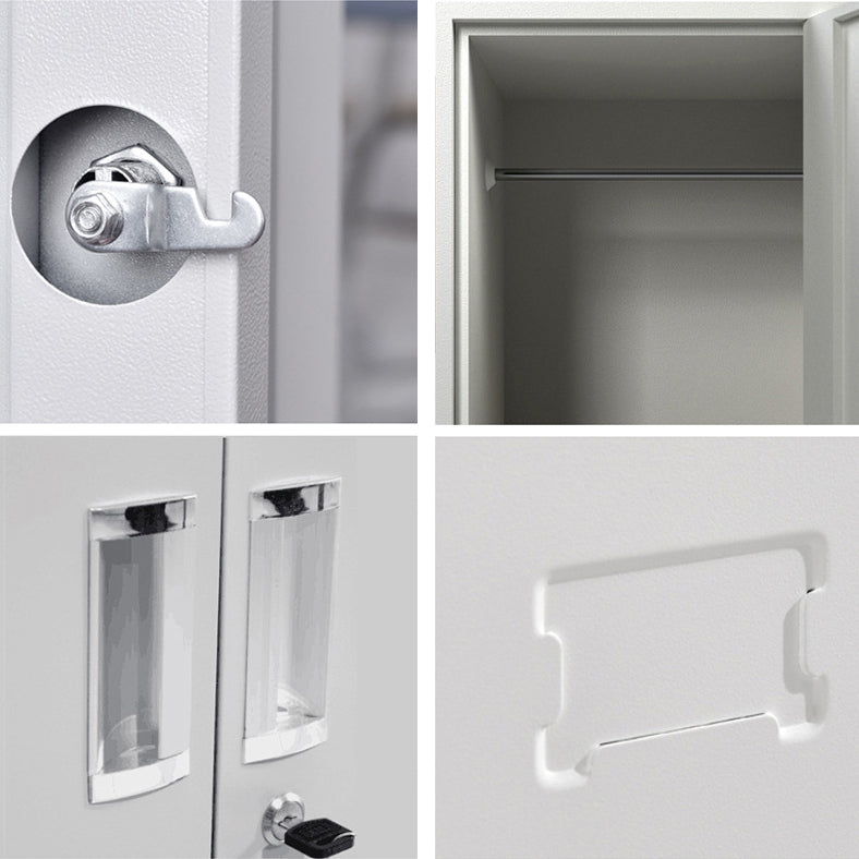 Gabinete contemporáneo de metal para baños gabinete de almacenamiento de acero blanco