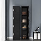 Armoire de rangement en métal moderne gris et noir gris et noir avec portes