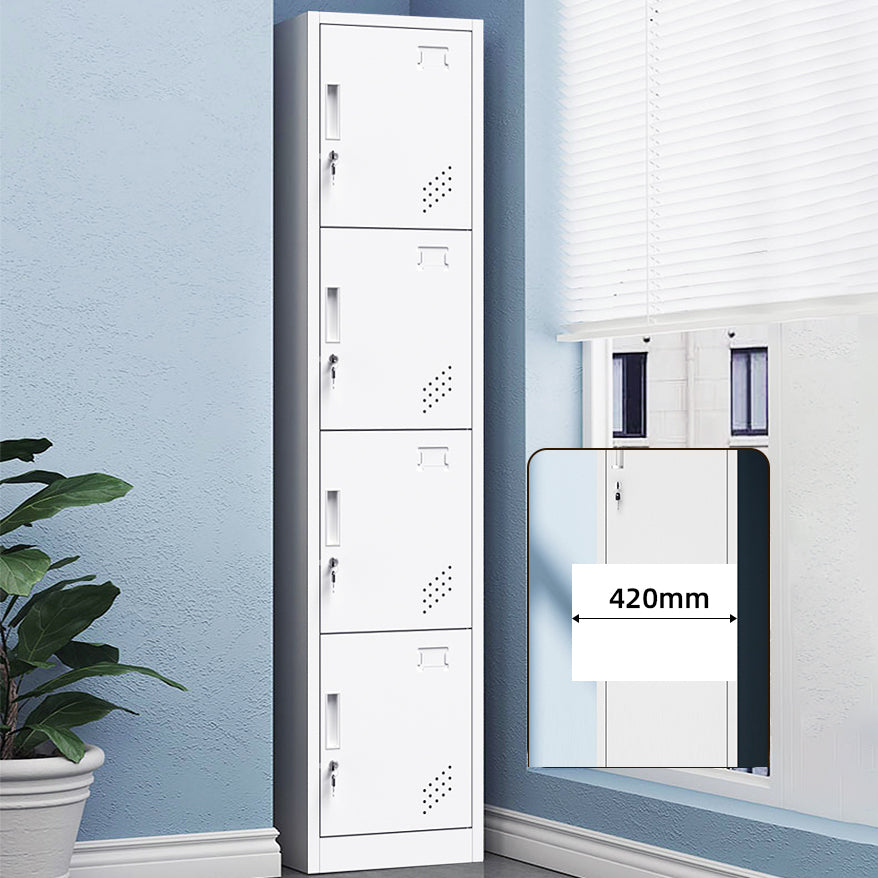 Armoire de rangement en métal moderne gris et noir gris et noir avec portes