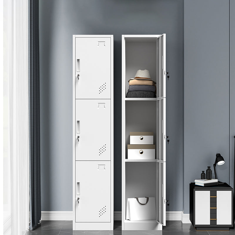 Armoire de rangement en métal moderne gris et noir gris et noir avec portes