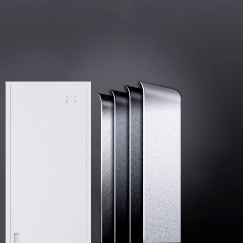 Armoire de rangement en métal moderne gris et noir gris et noir avec portes