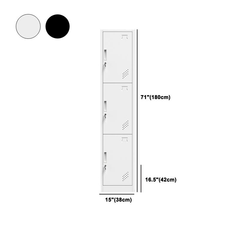 Armoire de rangement en métal moderne gris et noir gris et noir avec portes