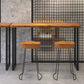 Rechteck aus massivem Holz Bar Tisch Set luxuriöser 1/3 Stücke Thescheltisch mit hohen Hockern