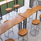 Rechteck aus massivem Holz Bar Tisch Set luxuriöser 1/3 Stücke Thescheltisch mit hohen Hockern