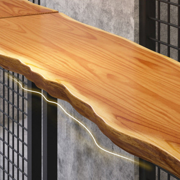 Rechteck aus massivem Holz Bar Tisch Set luxuriöser 1/3 Stücke Thescheltisch mit hohen Hockern