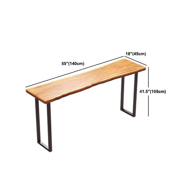 Rechteck aus massivem Holz Bar Tisch Set luxuriöser 1/3 Stücke Thescheltisch mit hohen Hockern