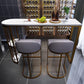 Modern 1/3/5 Pieces Bar Table Set Stone Counter Table with High Stools Clearhalo 'Bar Furniture' 'furn' 'furn_home_bar_bar_sets' 'Furniture' 'Home Bars & Bar Sets' 'home_bar_bar_sets' 'Kitchen & Dining Furniture' 5657962