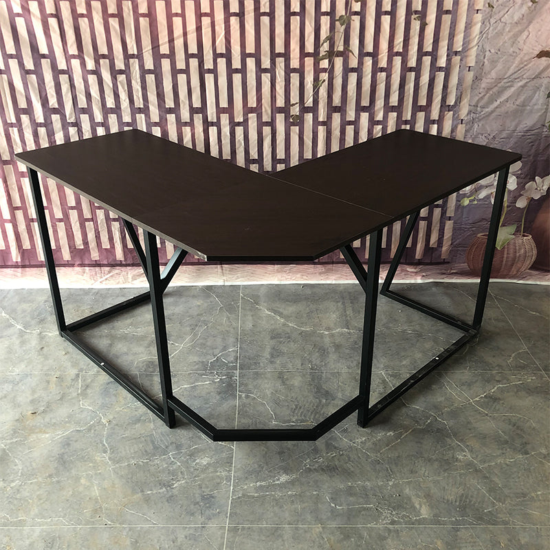 Escritorio de oficina industrial de L-sapo escritorio de escritura de madera maciza para el hogar