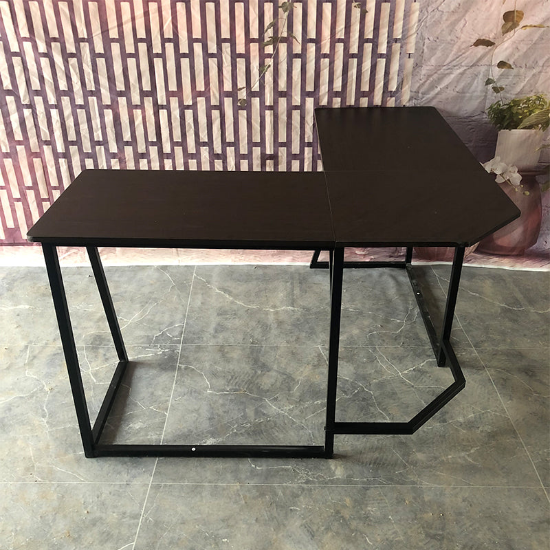 Escritorio de oficina industrial de L-sapo escritorio de escritura de madera maciza para el hogar