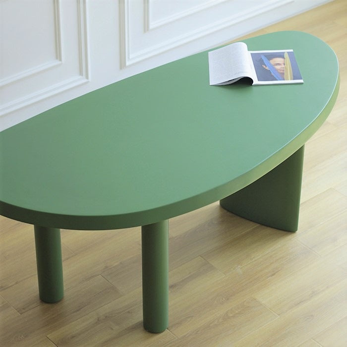 29.5" H Contemporary Simple Style Writing Desk Irregular Shape Wooden Office Desk Clearhalo 'furn' 'furn_office_desk' 'Furniture' 'Office Desks' 'Office Furniture' 'office_desk' 5658094