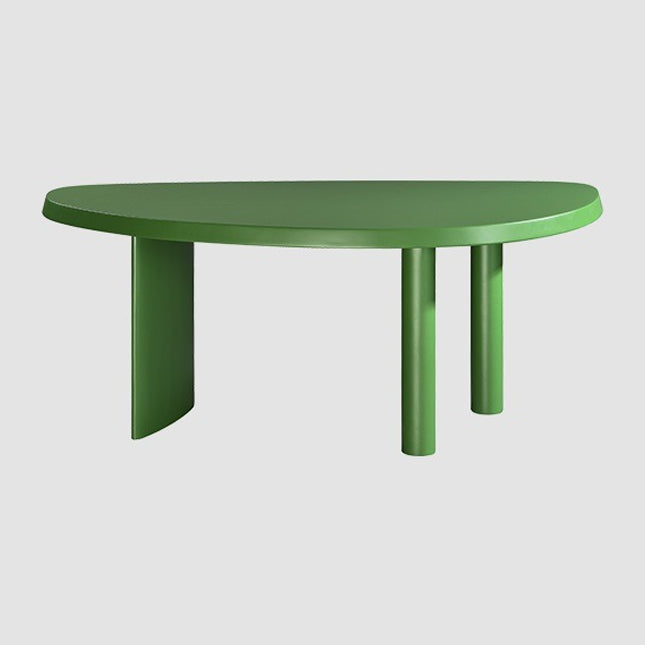 29.5" H Contemporary Simple Style Writing Desk Irregular Shape Wooden Office Desk Clearhalo 'furn' 'furn_office_desk' 'Furniture' 'Office Desks' 'Office Furniture' 'office_desk' 5658100