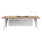 Cable Management Rectangle Wood Computer Desk Modern Meeting Desk for Office