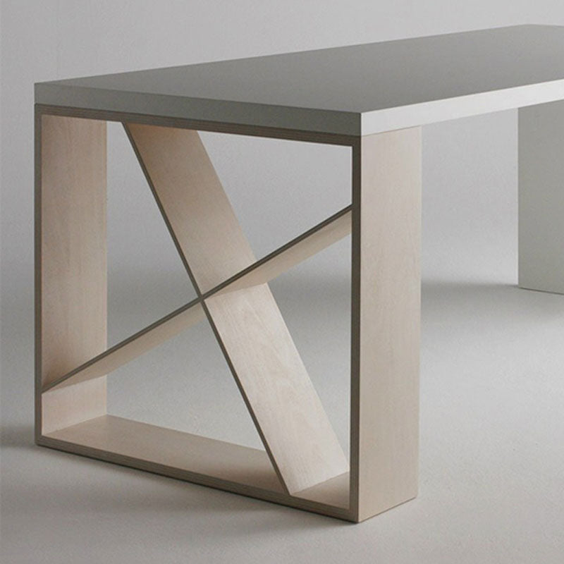 Bureau d'écriture rectangulaire en bois massif du bureau moderne pour le bureau