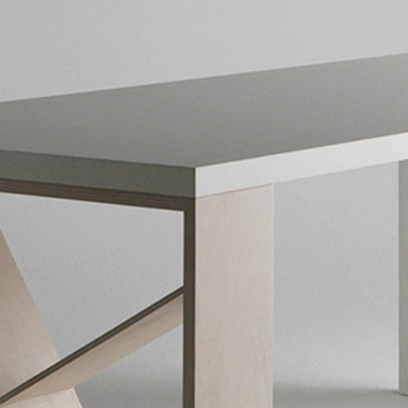 Bureau d'écriture rectangulaire en bois massif du bureau moderne pour le bureau