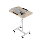 Modern Hight Adjustable Desk Home Curved Desktop Writing Desk with Caster Wheels