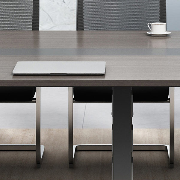 Modern Style Curved Desk Home Office Artificial Wood Writing Desk Clearhalo 'furn' 'furn_office_desk' 'Furniture' 'Office Desks' 'Office Furniture' 'office_desk' 5658167