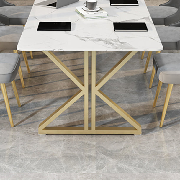 Home Office Writing Table Luxury Marble Curved Computer Desk Clearhalo 'furn' 'furn_office_desk' 'Furniture' 'Office Desks' 'Office Furniture' 'office_desk' 5658189