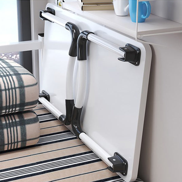 Bedroom Curved Writing Desk Manufactured Wood Folding Desk,27.6"L x 15.7"W x 13"H Clearhalo 'furn' 'furn_office_desk' 'Furniture' 'Office Desks' 'Office Furniture' 'office_desk' 5658287