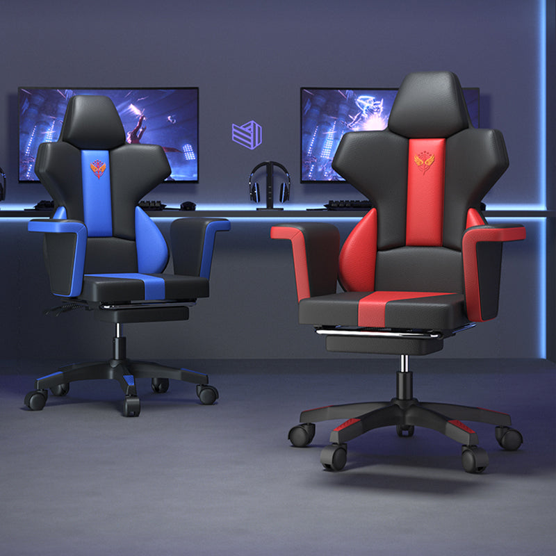 Modern Fixed Arm Desk Computer Chair High-Back Chair with Wheels Clearhalo 'furn' 'furn_office_chair' 'Furniture' 'Office Chairs' 'Office Furniture' 'office_chair' 5658322