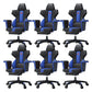 Modern Fixed Arm Desk Computer Chair High-Back Chair with Wheels Dark Blue-Black 6 Piece Set With Footrest Clearhalo 'furn' 'furn_office_chair' 'Furniture' 'Office Chairs' 'Office Furniture' 'office_chair' 5658344