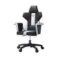Modern Fixed Arm Desk Computer Chair High-Back Chair with Wheels Black White 1 Piece Without Footrest Clearhalo 'furn' 'furn_office_chair' 'Furniture' 'Office Chairs' 'Office Furniture' 'office_chair' 5658346