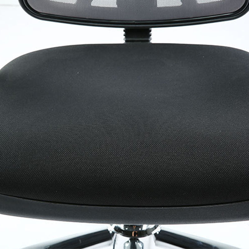 Contemporary Mesh Computer Chair Mid-Back Desk Chair with Wheels in Gray Clearhalo 'furn' 'furn_office_chair' 'Furniture' 'Office Chairs' 'Office Furniture' 'office_chair' 5658407