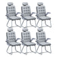 Modern Desk Computer Chair Chair High-Back Desk Chair with Tilt Mechanism Grey 6 Piece Set Clearhalo 'furn' 'furn_office_chair' 'Furniture' 'Office Chairs' 'Office Furniture' 'office_chair' 5658460