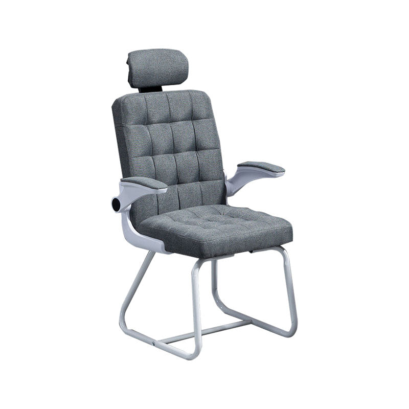 Modern Desk Computer Chair Chair High-Back Desk Chair with Tilt Mechanism Dark Gray 1 Piece Clearhalo 'furn' 'furn_office_chair' 'Furniture' 'Office Chairs' 'Office Furniture' 'office_chair' 5658464