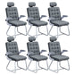 Modern Desk Computer Chair Chair High-Back Desk Chair with Tilt Mechanism Dark Gray 6 Piece Set Clearhalo 'furn' 'furn_office_chair' 'Furniture' 'Office Chairs' 'Office Furniture' 'office_chair' 5658469