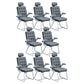 Modern Desk Computer Chair Chair High-Back Desk Chair with Tilt Mechanism Dark Gray 8 Piece Set Clearhalo 'furn' 'furn_office_chair' 'Furniture' 'Office Chairs' 'Office Furniture' 'office_chair' 5658470