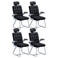 Modern Desk Computer Chair Chair High-Back Desk Chair with Tilt Mechanism Black 4 Piece Set Clearhalo 'furn' 'furn_office_chair' 'Furniture' 'Office Chairs' 'Office Furniture' 'office_chair' 5658472