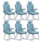 Modern Desk Computer Chair Chair High-Back Desk Chair with Tilt Mechanism Sky Blue 6 Piece Set Clearhalo 'furn' 'furn_office_chair' 'Furniture' 'Office Chairs' 'Office Furniture' 'office_chair' 5658478