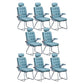 Modern Desk Computer Chair Chair High-Back Desk Chair with Tilt Mechanism Sky Blue 8 Piece Set Clearhalo 'furn' 'furn_office_chair' 'Furniture' 'Office Chairs' 'Office Furniture' 'office_chair' 5658479