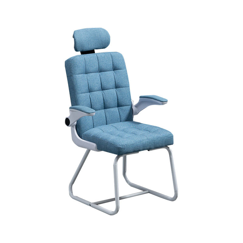 Modern Desk Computer Chair Chair High-Back Desk Chair with Tilt Mechanism Blue 1 Piece Clearhalo 'furn' 'furn_office_chair' 'Furniture' 'Office Chairs' 'Office Furniture' 'office_chair' 5658480