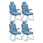 Modern Desk Computer Chair Chair High-Back Desk Chair with Tilt Mechanism Blue 4 Piece Set Clearhalo 'furn' 'furn_office_chair' 'Furniture' 'Office Chairs' 'Office Furniture' 'office_chair' 5658482