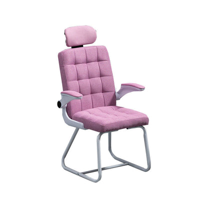 Modern Desk Computer Chair Chair High-Back Desk Chair with Tilt Mechanism Pink 1 Piece Clearhalo 'furn' 'furn_office_chair' 'Furniture' 'Office Chairs' 'Office Furniture' 'office_chair' 5658485