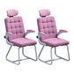 Modern Desk Computer Chair Chair High-Back Desk Chair with Tilt Mechanism Pink 2 Piece Set Clearhalo 'furn' 'furn_office_chair' 'Furniture' 'Office Chairs' 'Office Furniture' 'office_chair' 5658486
